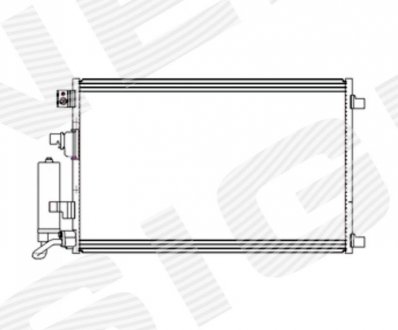 РАДІАТОР КОНДИЦІОНЕРА | NISSAN QASHQAI, 07 - 10 Signeda RC940402