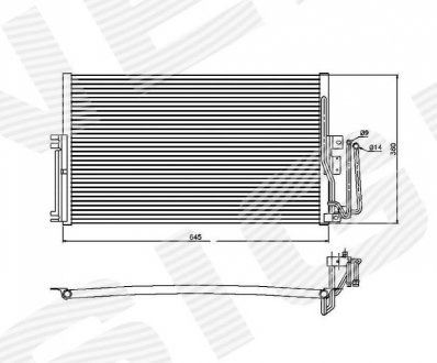 Радиатор Кондиционера Signeda RC94234 (фото 1)