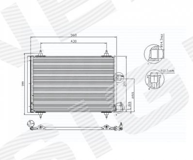 Радиатор Кондиционера Signeda RC945422 (фото 1)