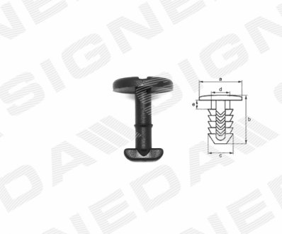 Пластмассовые Крепления Signeda T138710