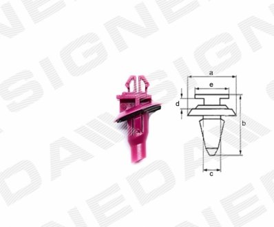 Пластмассовые Крепления Signeda T162810