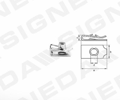 Пластмассовые Крепления Signeda T190510