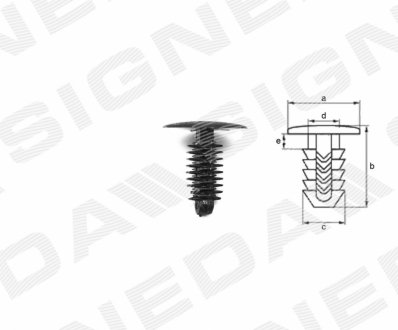 Пластмассовые Крепления Signeda T482B10