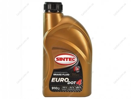 Тормозная жидкость EURO DOT-4 tk 265оС, 0, 91л - Sintec 978923 (фото 1)