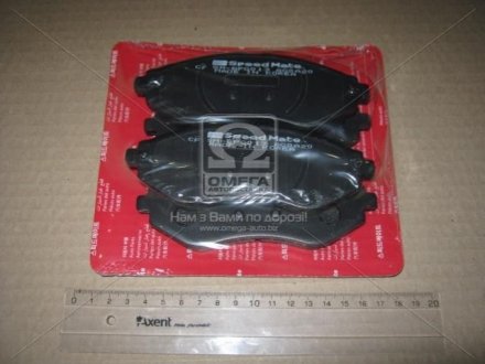 Колодки тормозные дисковые (F) Chevrolet AVEO (, Korea) - (PS4510006 / PS4510007 / P96534653) SK SPEEDMATE SM-BPG013 (фото 1)