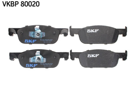 Колодки гальмівні дискові (комплект 4 шт) SKF VKBP 80020