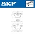 Колодки гальмівні (передні) Ford Galaxy/S-max/ Volvo S80/V60/V70 06- (Teves) Q+ SKF VKBP80224 (фото 6)