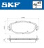 Колодки гальмівні (передні) Ford Mondeo III 00-07 (Bosch) SKF VKBP80390 (фото 2)