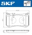 Колодки гальмівні (передні) MB E-class (W213/S213/C238)/ S-class (W222/C217) 13- SKF VKBP80631 (фото 2)