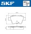 Колодки гальмівні дискові (комплект 4 шт) SKF VKBP 90172 (фото 2)