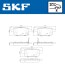 Колодки гальмівні дискові (комплект 4 шт) SKF VKBP90192A (фото 2)