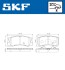 Колодки гальмівні (задні) Mitsubishi Outlander/Lancer/Pajero 00- SKF VKBP90222 (фото 2)