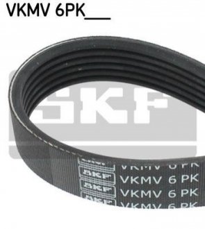 Ремінь генератора - (9186319 / 9091602733 / 78903137) SKF VKMV 6PK1670 (фото 1)