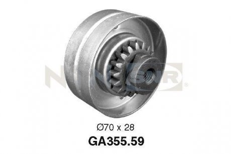 Ролик ремня генератора - NTN (7700851321 / 7700851132) SNR GA355.59