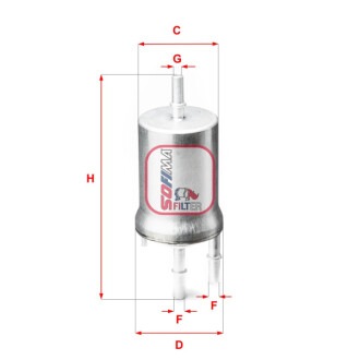 Фільтр паливний VAG Fabia "10-14/Polo "09>> "1.2 TDI SOFIMA S1845B