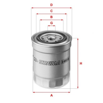 Фільтр паливний SOFIMA S 4083 NR