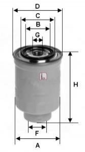 Фильтр топливный в сборе SOFIMA S4443NR