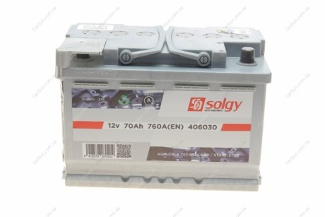 Стартерна батарея (акумулятор) Solgy 406030 (фото 1)