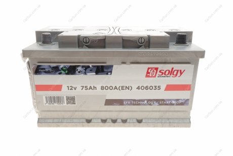 Стартерна батарея (акумулятор) Solgy 406035 (фото 1)