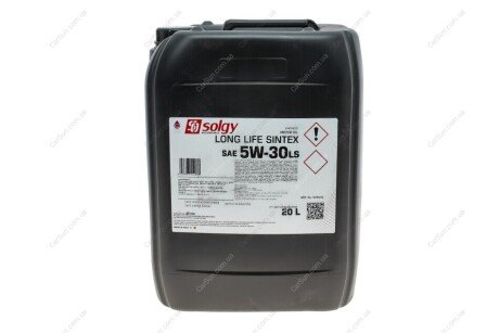 Олива моторна LONG LIFE SINTEX 5W-30 LS (20 L) Solgy 504046