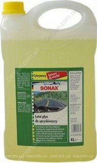 Жидкость стеклоомывателя летняя лимон, 4л. Sonax 260405