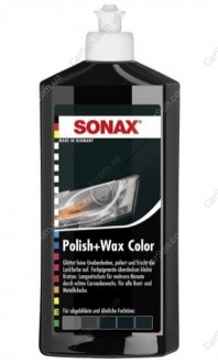 Поліроль з воском кольоровий, чорний, 500 мл, NanoPro, SONAX Sonax 296100