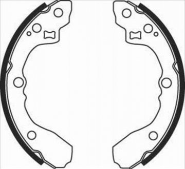 Тормозные колодки барабанные STARLINE BC 08060