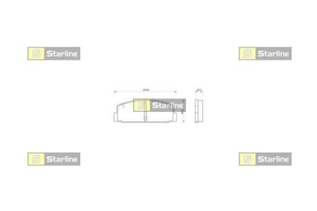 Гальмівні колодки дискові STARLINE BD S262