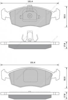 Гальмівні колодки дискові STARLINE BD S370