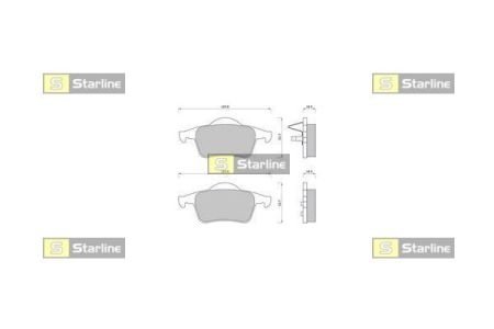 Гальмівні колодки дискові STARLINE BD S372 (фото 1)