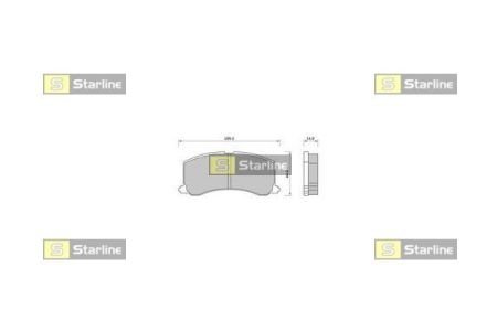 Гальмівні колодки дискові STARLINE BD S413