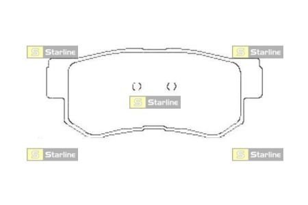Тормозные колодки дисковые STARLINE BD S441 (фото 1)