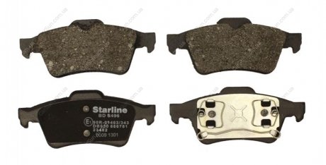 Гальмівні колодки дискові STARLINE BD S829P (фото 1)