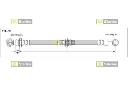 Гальмівний шланг STARLINE HA ST.1161
