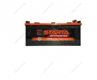 Автомобильный аккумулятор 205 Ah 1400 A(EN) 513x223x220 Starta-strong STARTA STRONG 205L