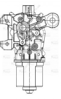 Моторедуктор стеклоочистителя для а/м Nissan Qashqai (J11) (14-)/X-Trail (T32) (14-) (VWF 1421) СтартВОЛЬТ StartVolt VWF1421