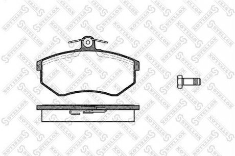 Колодки передні гальмівні Audi 80 (B4)/A4 (B5)/VW Golf (III/IV) (Lucas) STELLOX 145 040-SX