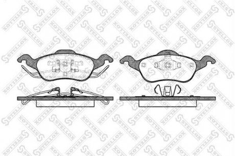 Колодки передні гальмівні Ford Focus I (Ate) STELLOX 702 000B-SX