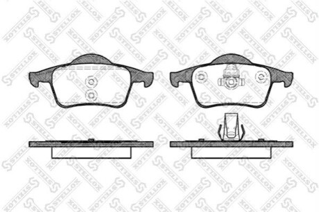 Колодки гальм.. Volvo S60/S70/S80/V70 2.0-3.0 12.95-04.10 STELLOX 725000BSX