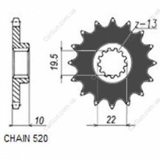 Зірочка ланцюга Sunstar SUNF32315