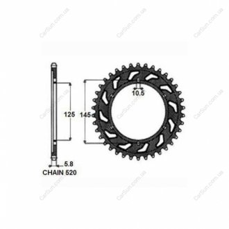 Зубчасте колесо ланцюга Sunstar SUNR1354146