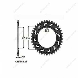 Зубчасте колесо ланцюга Sunstar SUNR1438645