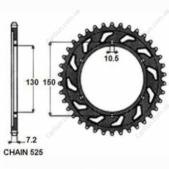 Зубчасте колесо ланцюга Sunstar SUNR1459848