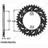 Зубчасте колесо ланцюга Sunstar SUNR1550043 (фото 2)