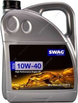 Моторне масло напівсинтетичне д/авто SAE 10W40 5L SWAG 15932933 (фото 1)