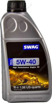 Моторне масло синтетичне д/авто SAE 5W40 1L SWAG 15 93 2936