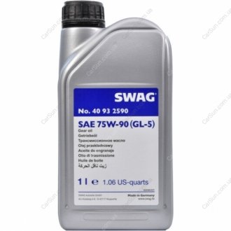 Трансмиссионное масло (GL-5) 75W-90 1L SWAG 40 93 2590 (фото 1)