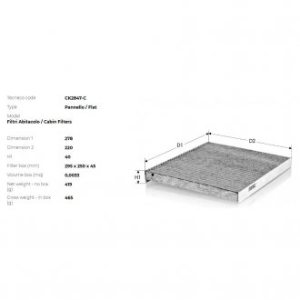 Фильтр Tecneco CK2847C (фото 1)