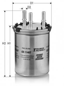 Фільтр паливний VAG A1 1.6Tdi 2011- Tecneco GS11467 (фото 1)
