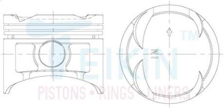 Поршень TEIKIN 38149STD